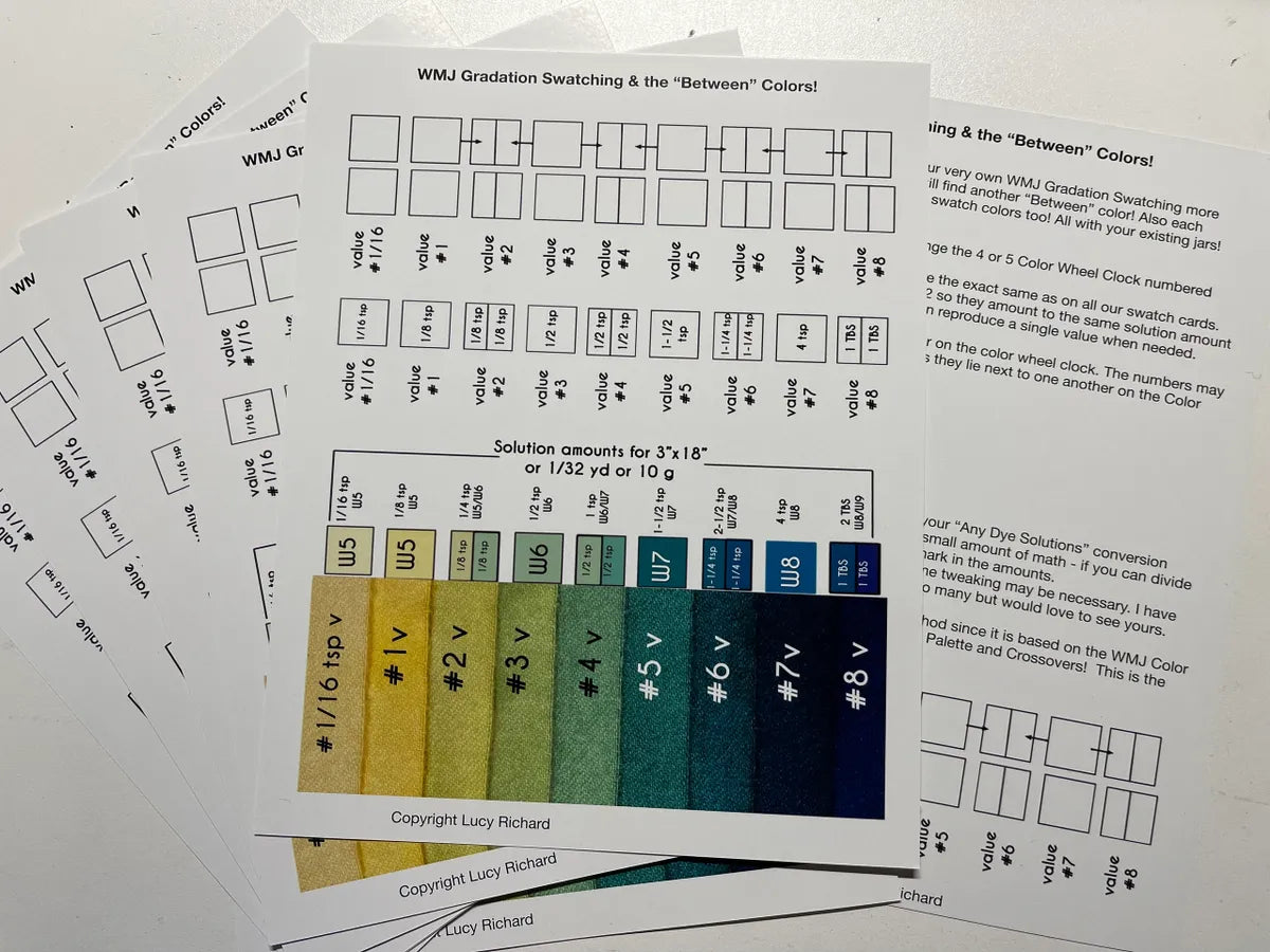 WMJ Gradation Swatching & the “Between” color guide