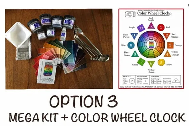 Mega Kit Plus Laminated Color Wheel Clock