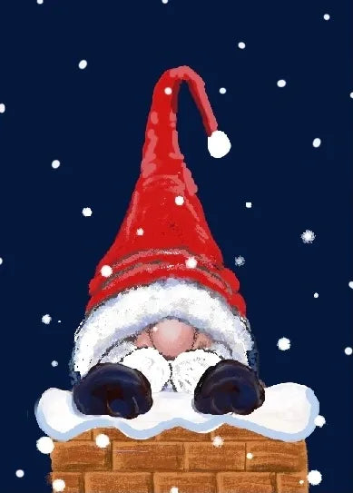 Norm the Gnome Christmas Pattern *Choice of Monks Cloth or Linen*. Nose Guide & Nose Strips Included