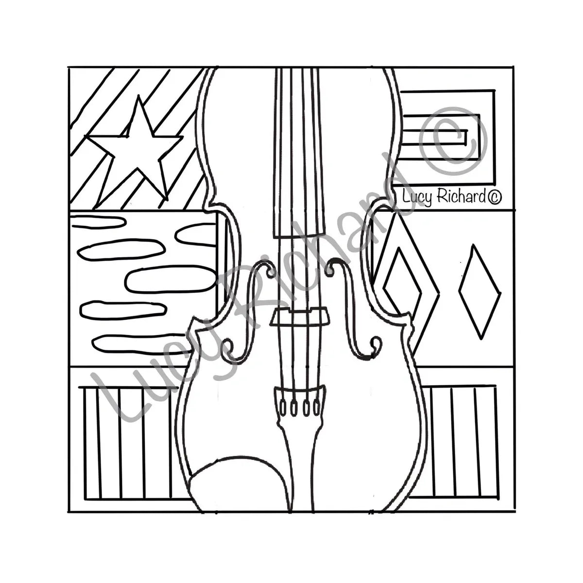 Vive l'Acadie by Lucy Richard Linen Pattern