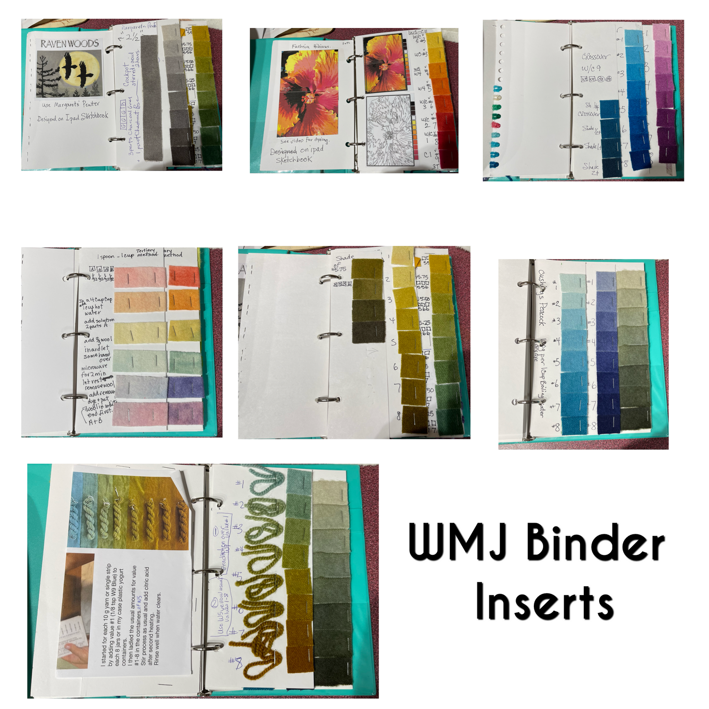 WMJ BINDER INSERTS only 24 pcs