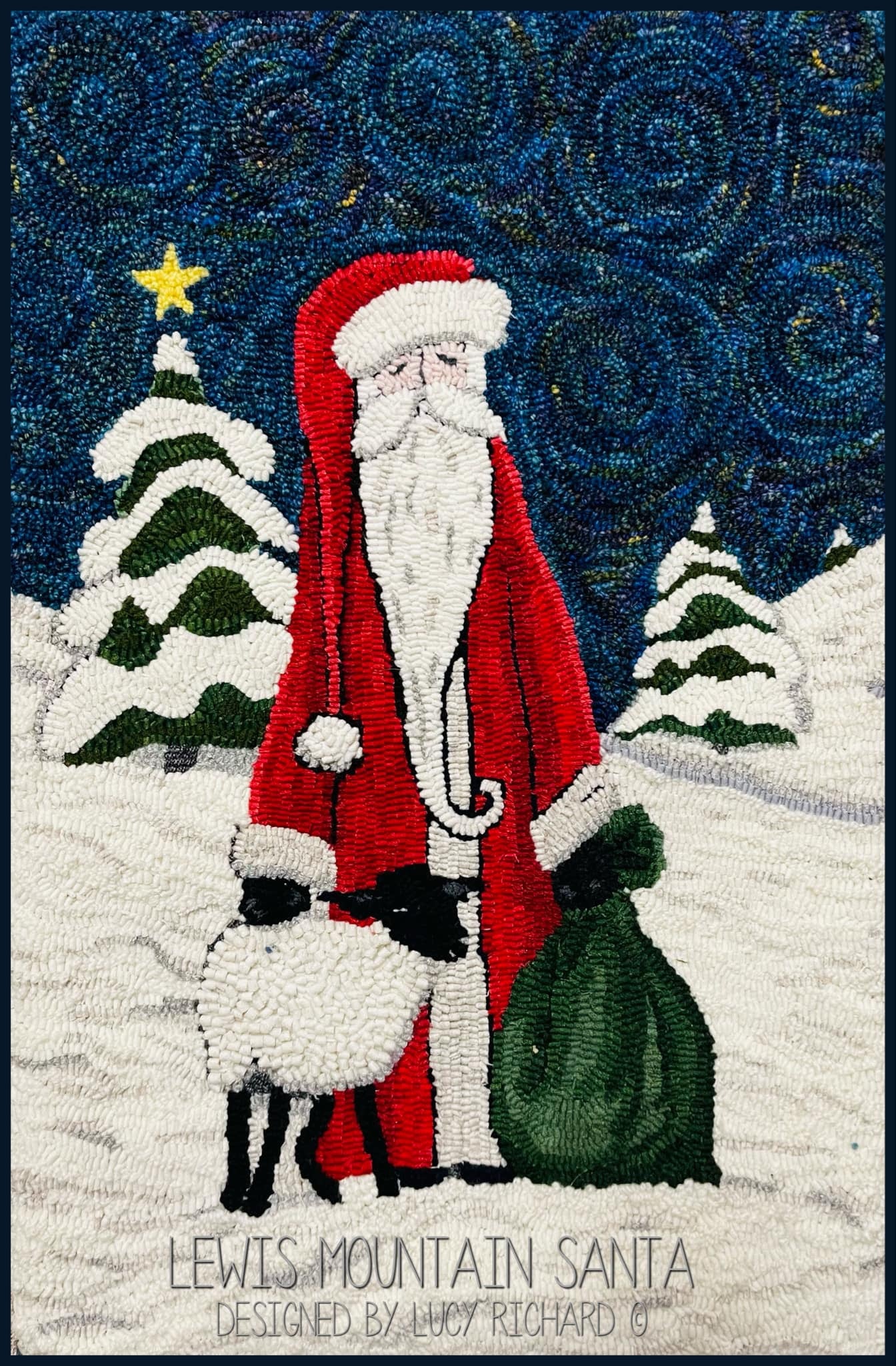 Lewis Mountain Santa Pattern