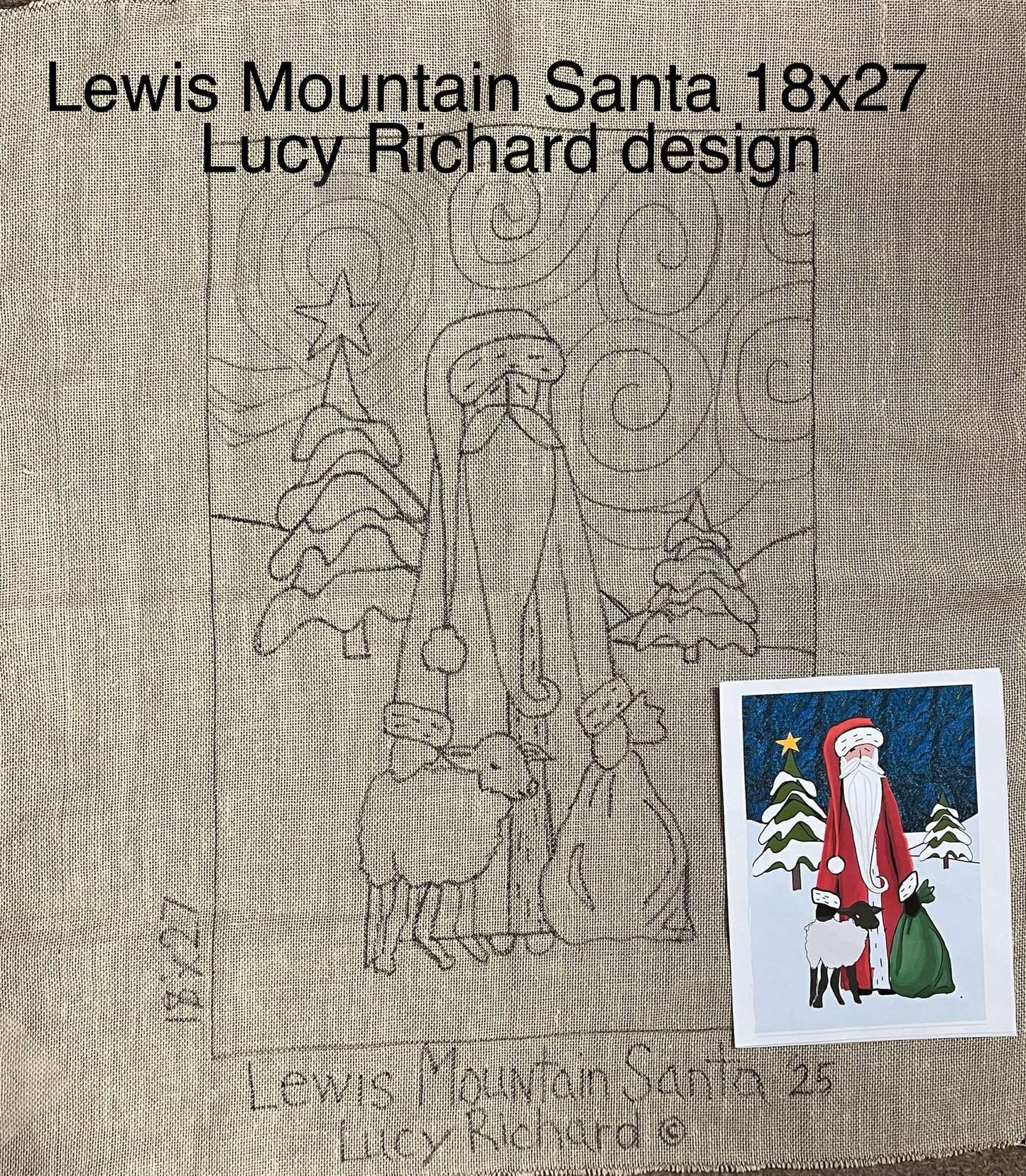 Lewis Mountain Santa Pattern