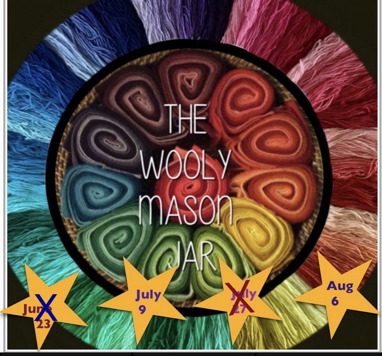 In Person CABIN Workshop “Learn the Wooly Mason Jar Way” Dye Workshop ...
