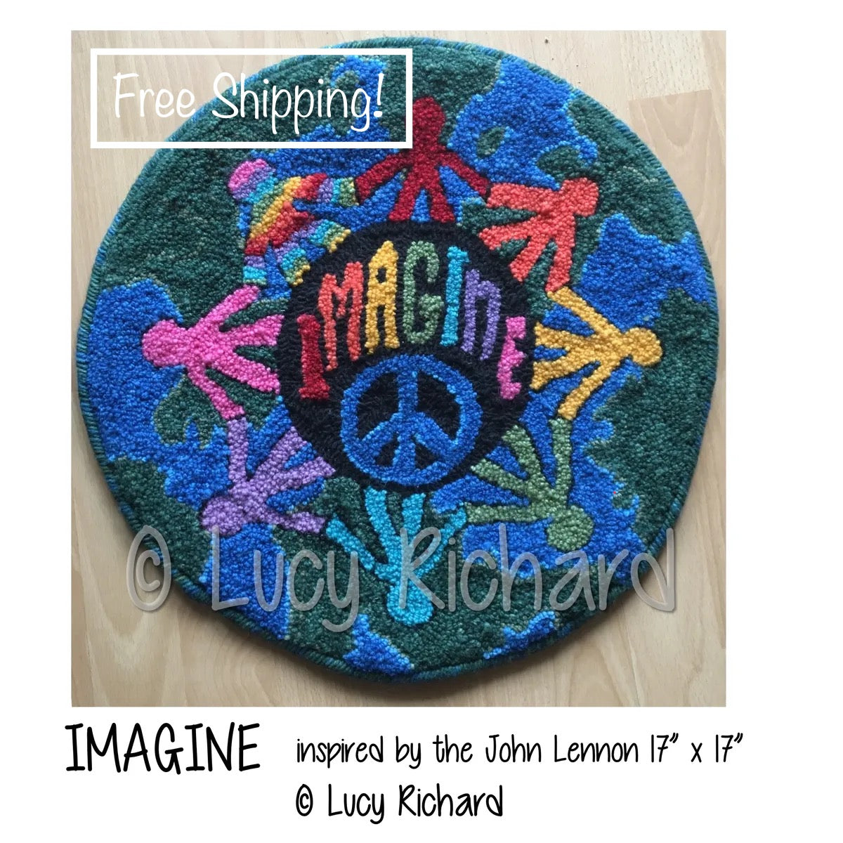 IMAGINE by Lucy Richard - Paper pattern only 17" or 30"