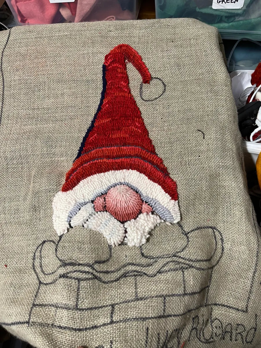 Norm the Gnome Christmas Pattern *Choice of Monks Cloth or Linen*. Nos ...