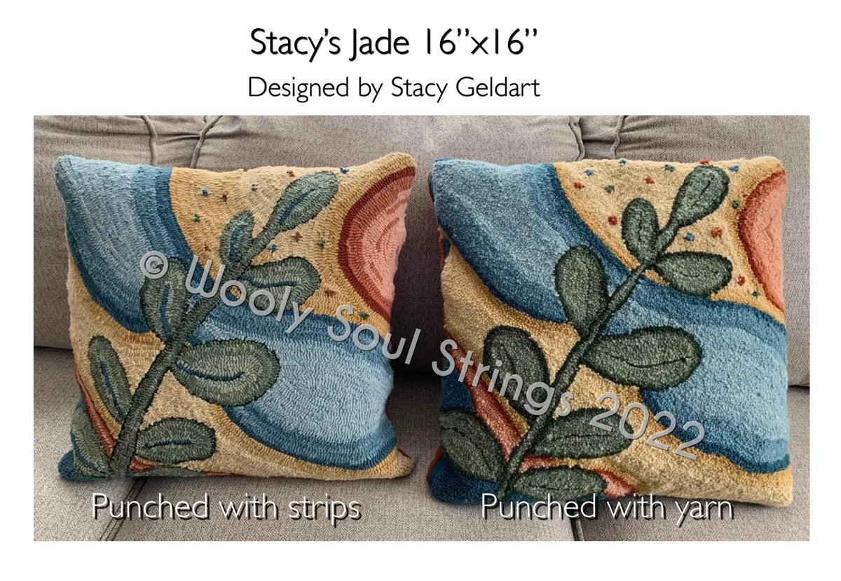 Stacy's Jade Pattern on Primitive LINEN